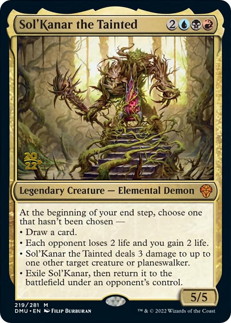 Sol'Kanar the Tainted [Dominaria United Prerelease Promos] MTG Single Magic: The Gathering | Red Claw Gaming