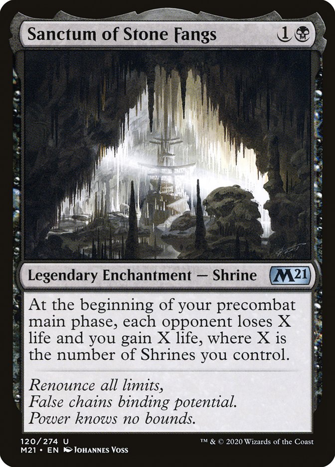 Sanctum of Stone Fangs [Core Set 2021] MTG Single Magic: The Gathering | Red Claw Gaming
