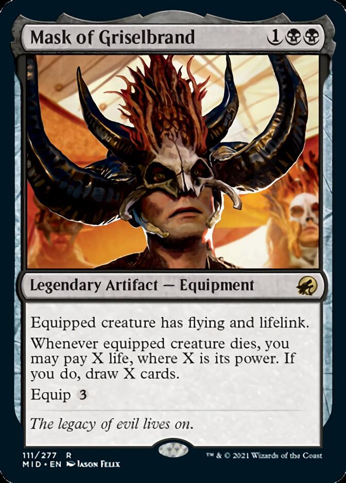 Mask of Griselbrand [Innistrad: Midnight Hunt] MTG Single Magic: The Gathering | Red Claw Gaming