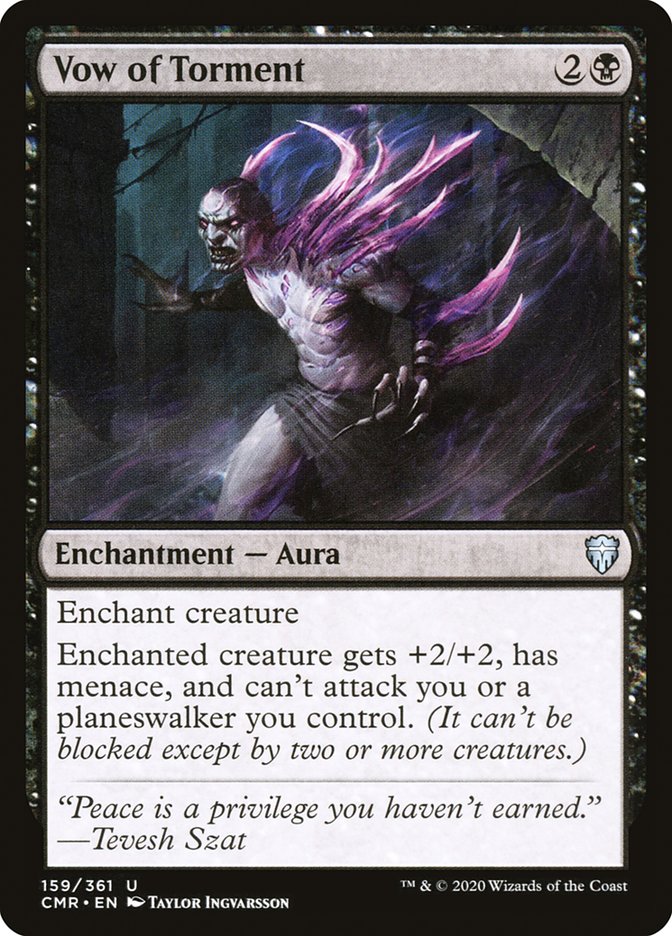 Vow of Torment [Commander Legends] MTG Single Magic: The Gathering | Red Claw Gaming