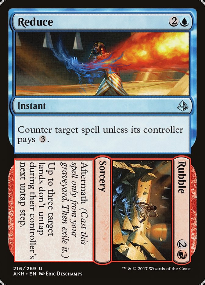 Reduce // Rubble [Amonkhet] MTG Single Magic: The Gathering | Red Claw Gaming