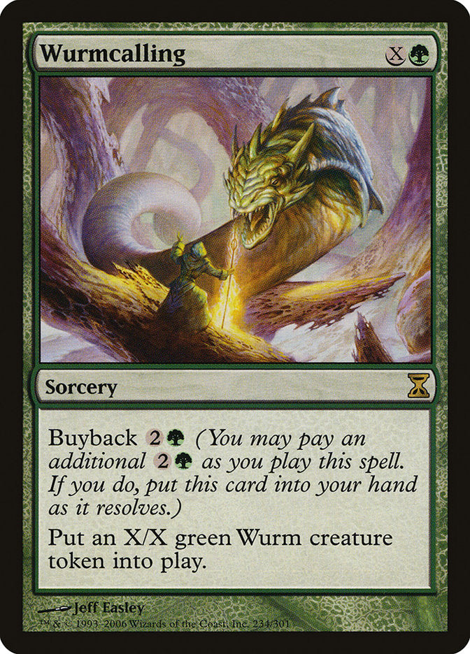 Wurmcalling [Time Spiral] MTG Single Magic: The Gathering | Red Claw Gaming