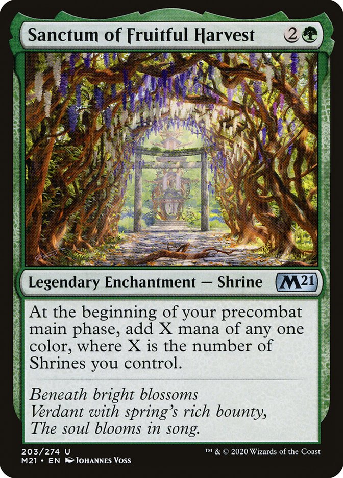 Sanctum of Fruitful Harvest [Core Set 2021] MTG Single Magic: The Gathering | Red Claw Gaming
