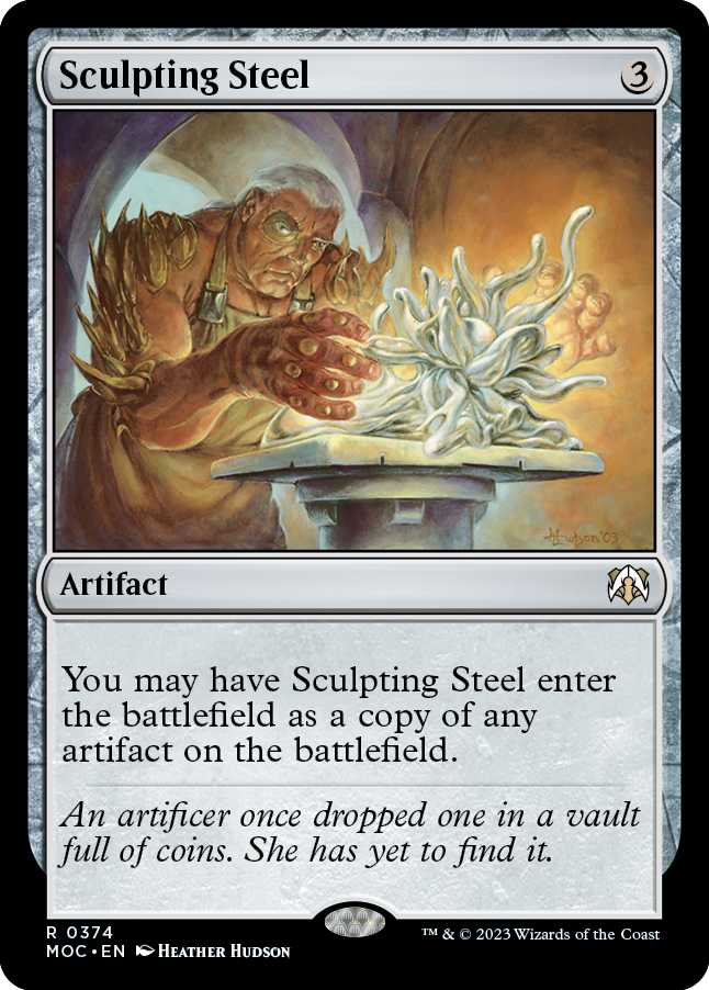 Sculpting Steel [March of the Machine Commander] MTG Single Magic: The Gathering | Red Claw Gaming