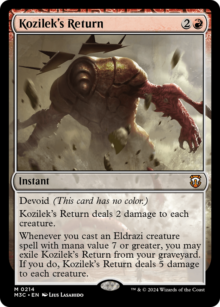 Kozilek's Return (Ripple Foil) [Modern Horizons 3 Commander] MTG Single Magic: The Gathering | Red Claw Gaming