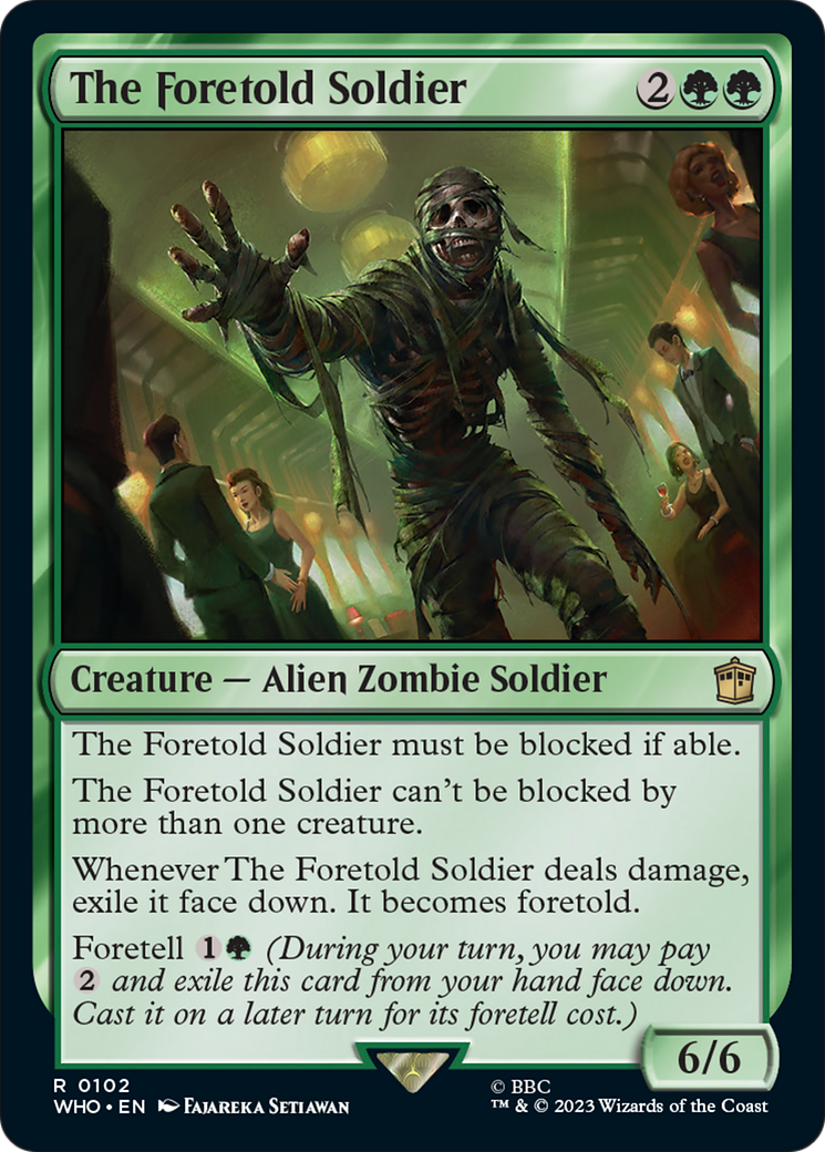 The Foretold Soldier [Doctor Who] MTG Single Magic: The Gathering | Red Claw Gaming
