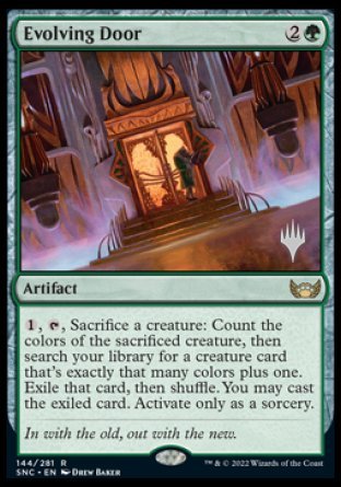 Evolving Door (Promo Pack) [Streets of New Capenna Promos] MTG Single Magic: The Gathering | Red Claw Gaming