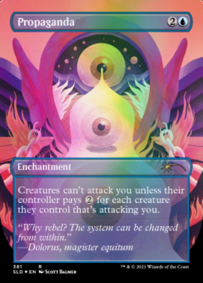 Propaganda // Propaganda (Borderless) [Secret Lair Drop Series] MTG Single Magic: The Gathering | Red Claw Gaming