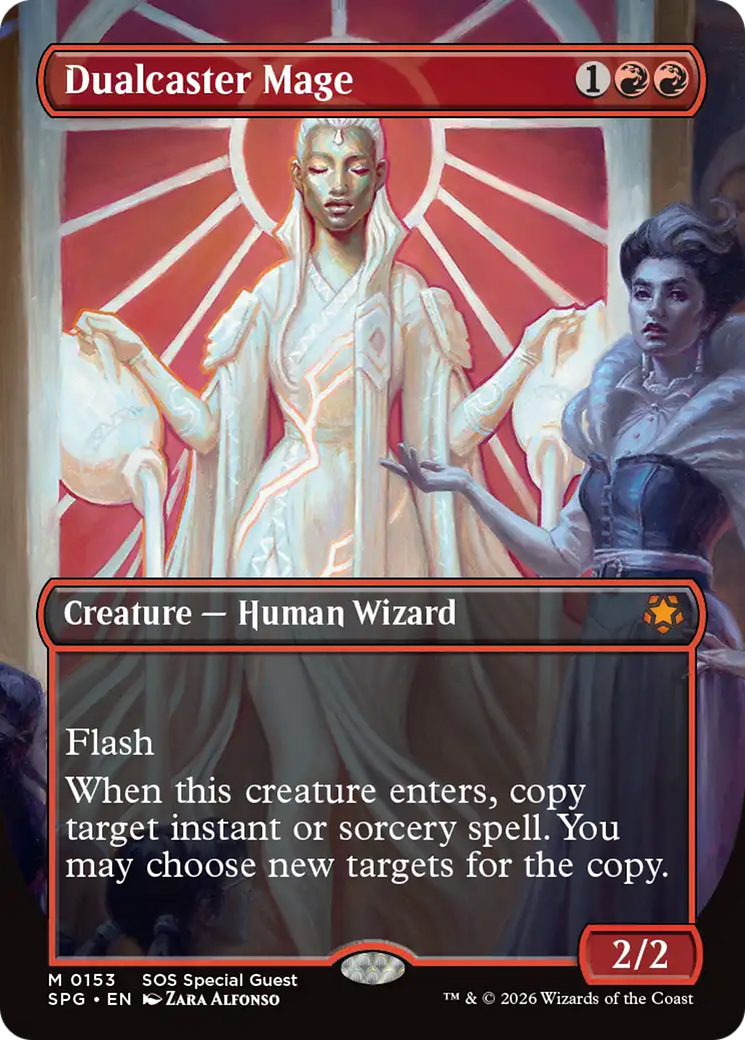 Dualcaster Mage (Borderless) [Secrets of Strixhaven Special Guests] MTG Single Magic: The Gathering | Red Claw Gaming