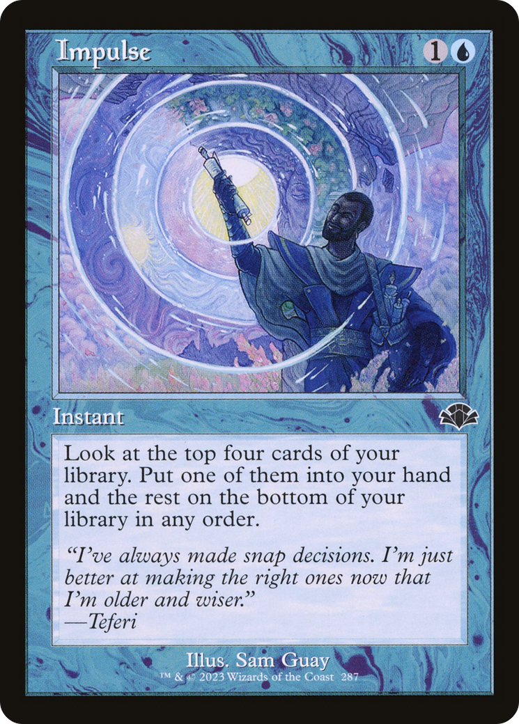 Impulse (Retro) [Dominaria Remastered] MTG Single Magic: The Gathering | Red Claw Gaming