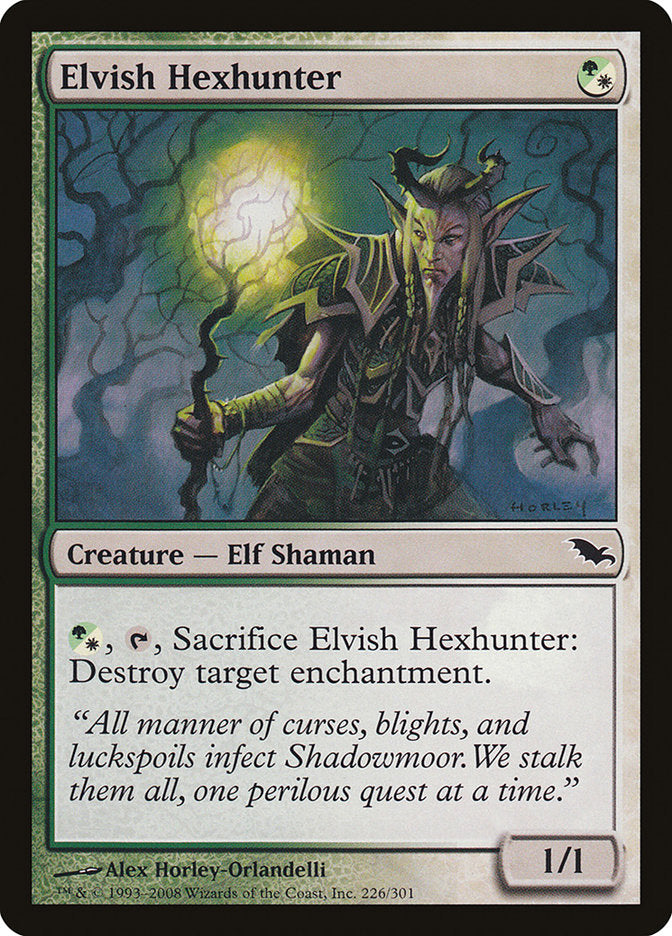 Elvish Hexhunter [Shadowmoor] MTG Single Magic: The Gathering | Red Claw Gaming