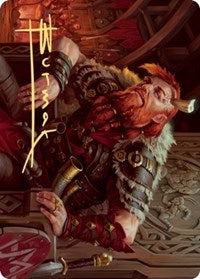 Arni Brokenbrow Art Card (Gold-Stamped Signature) [Kaldheim Art Series] MTG Single Magic: The Gathering | Red Claw Gaming