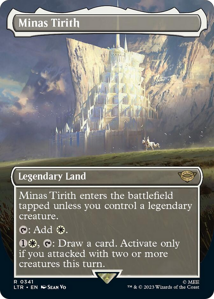 Minas Tirith (Borderless Alternate Art) (341) [The Lord of the Rings: Tales of Middle-Earth] MTG Single Magic: The Gathering | Red Claw Gaming