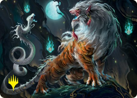Gloomshrieker Art Card (Gold-Stamped Signature) [Kamigawa: Neon Dynasty Art Series] MTG Single Magic: The Gathering | Red Claw Gaming