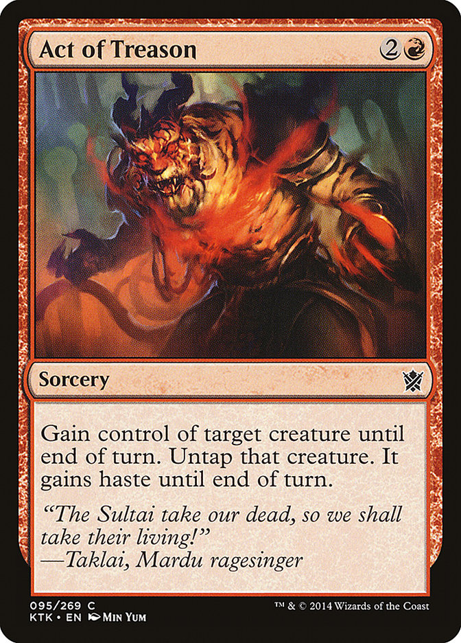 Act of Treason [Khans of Tarkir] MTG Single Magic: The Gathering | Red Claw Gaming