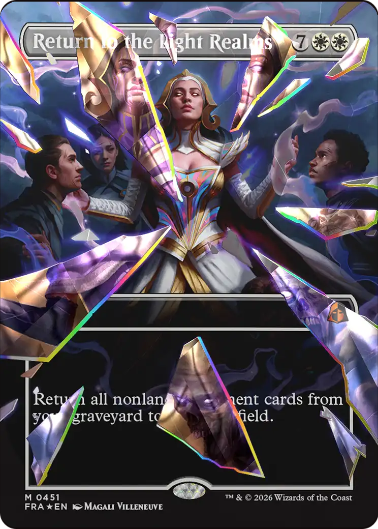 Return to the Light Realms (Borderless) (Facet Foil) (0415) [Reality Fracture] | Red Claw Gaming