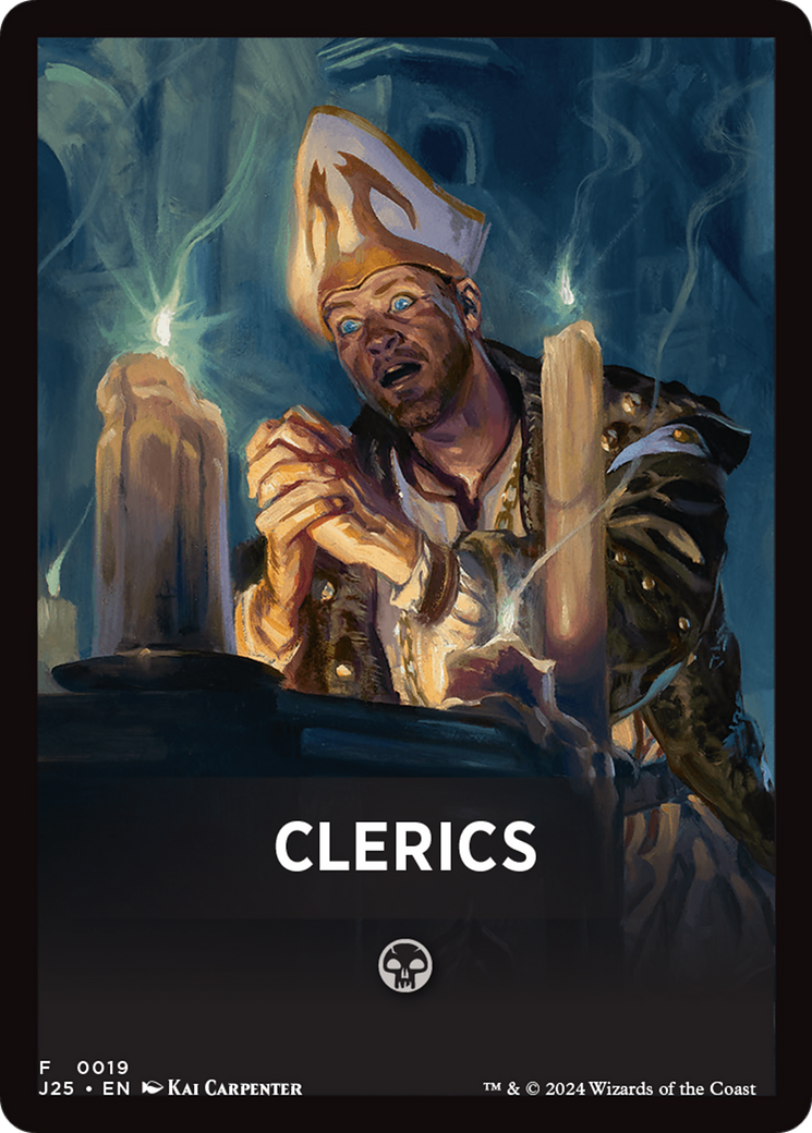 Clerics Theme Card [Foundations Jumpstart Front Cards] MTG Single Magic: The Gathering | Red Claw Gaming