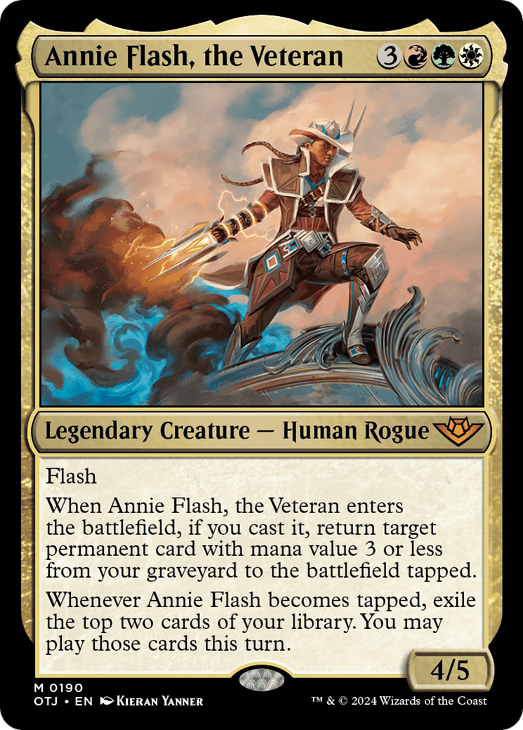 Annie Flash, the Veteran [Outlaws of Thunder Junction] MTG Single Magic: The Gathering    | Red Claw Gaming