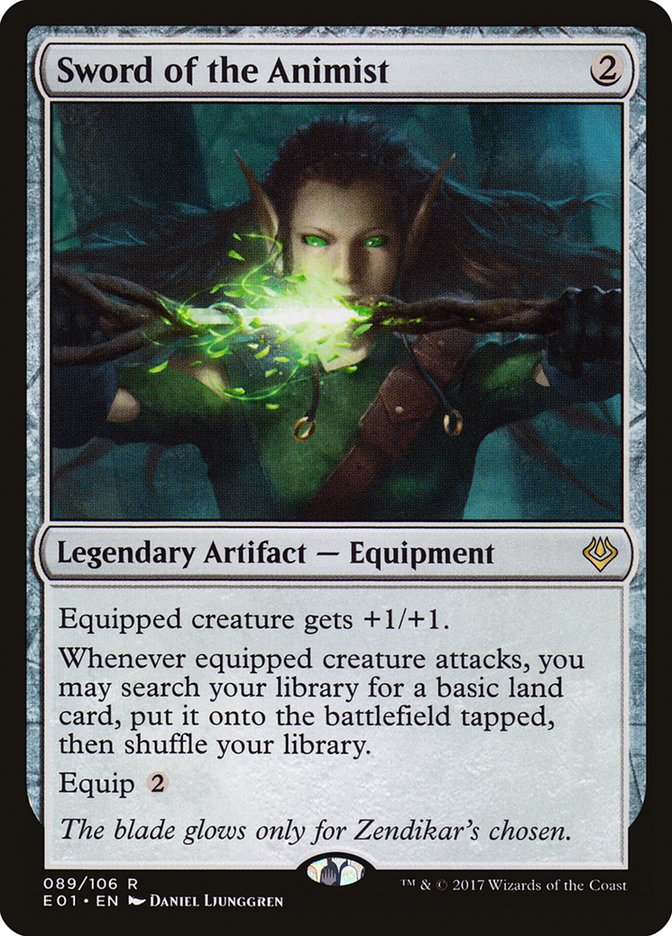 Sword of the Animist [Archenemy: Nicol Bolas] MTG Single Magic: The Gathering | Red Claw Gaming