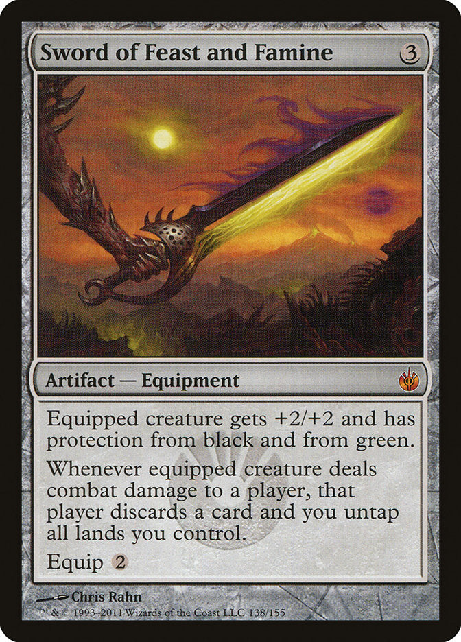 Sword of Feast and Famine [Mirrodin Besieged] MTG Single Magic: The Gathering | Red Claw Gaming