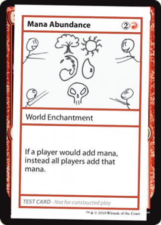 Mana Abundance (2021 Edition) [Mystery Booster Playtest Cards] MTG Single Magic: The Gathering | Red Claw Gaming