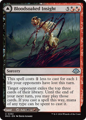 Bloodsoaked Insight // Sanguine Morass [Modern Horizons 3] MTG Single Magic: The Gathering    | Red Claw Gaming