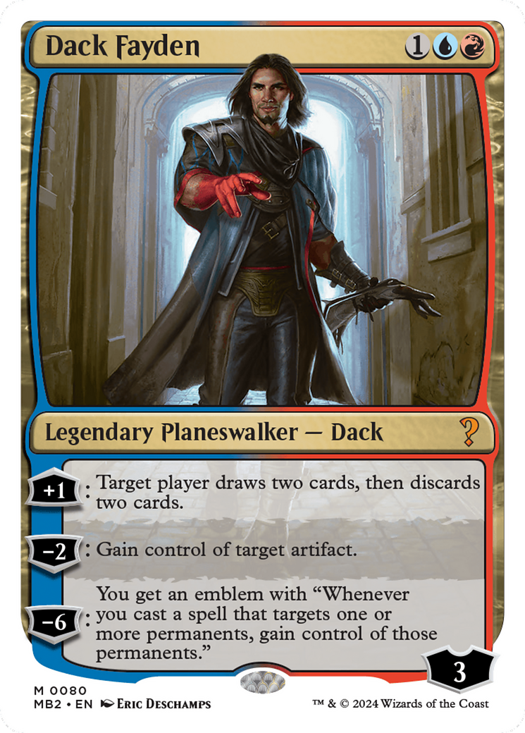 Dack Fayden (White Border) [Mystery Booster 2] MTG Single Magic: The Gathering | Red Claw Gaming