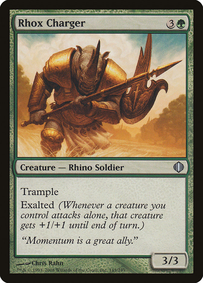 Rhox Charger [Shards of Alara] MTG Single Magic: The Gathering | Red Claw Gaming