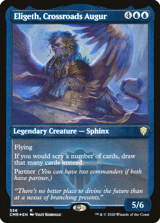 Eligeth, Crossroads Augur (Etched) [Commander Legends] MTG Single Magic: The Gathering | Red Claw Gaming