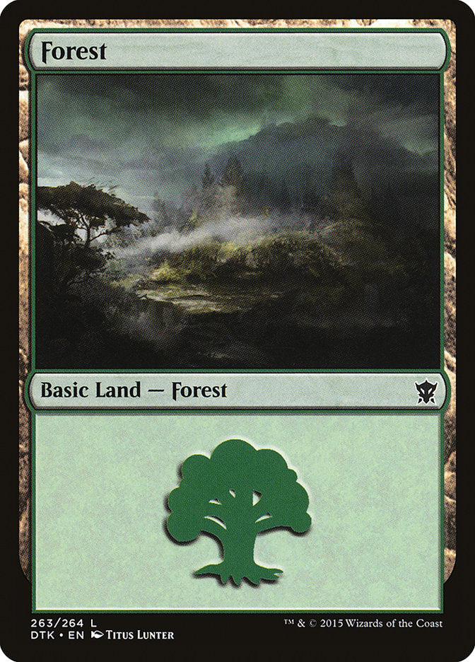 Forest (263) [Dragons of Tarkir] MTG Single Magic: The Gathering | Red Claw Gaming