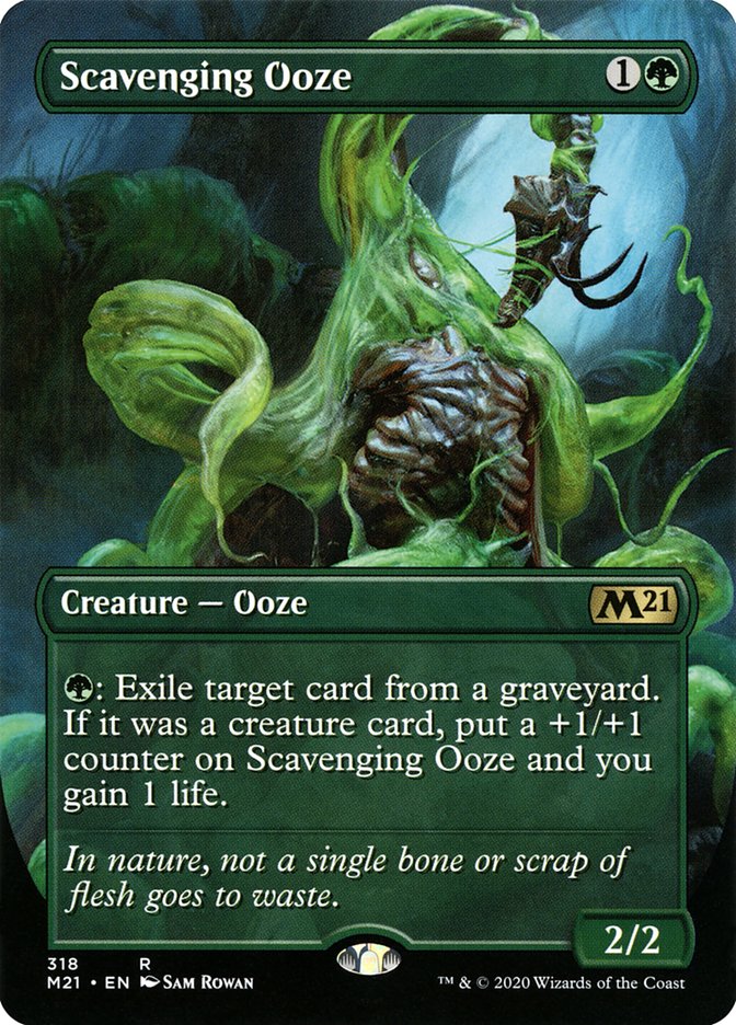 Scavenging Ooze (Borderless Alternate Art) [Core Set 2021] MTG Single Magic: The Gathering | Red Claw Gaming