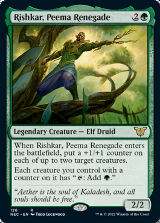 Rishkar, Peema Renegade [Kamigawa: Neon Dynasty Commander] MTG Single Magic: The Gathering | Red Claw Gaming