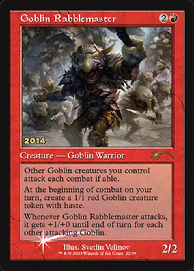 Goblin Rabblemaster [30th Anniversary Promos] MTG Single Magic: The Gathering | Red Claw Gaming