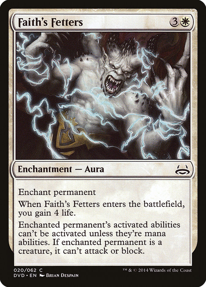 Faith's Fetters (Divine vs. Demonic) [Duel Decks Anthology] MTG Single Magic: The Gathering | Red Claw Gaming
