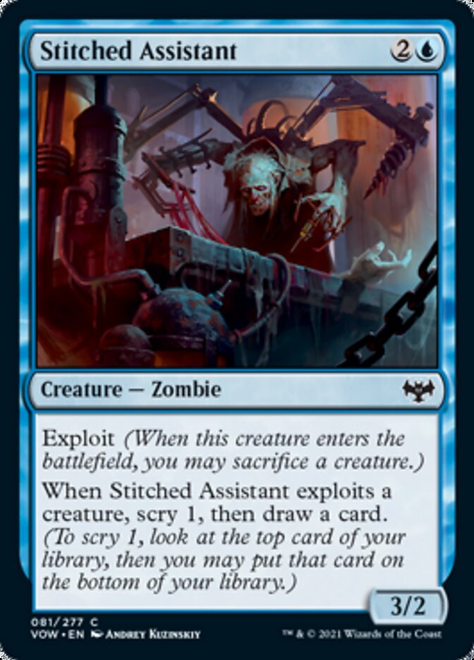 Stitched Assistant [Innistrad: Crimson Vow] MTG Single Magic: The Gathering | Red Claw Gaming
