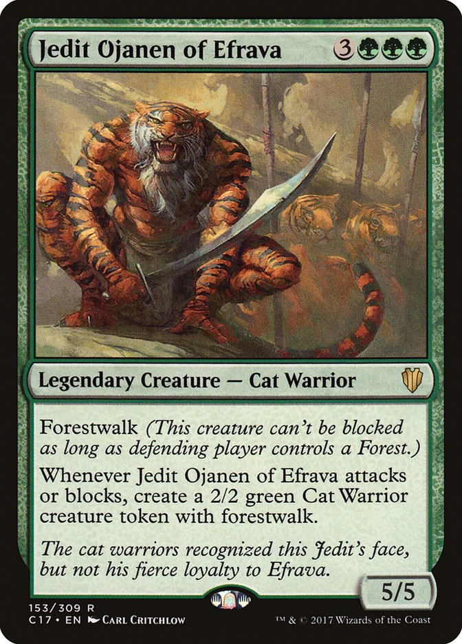 Jedit Ojanen of Efrava [Commander 2017] MTG Single Magic: The Gathering | Red Claw Gaming