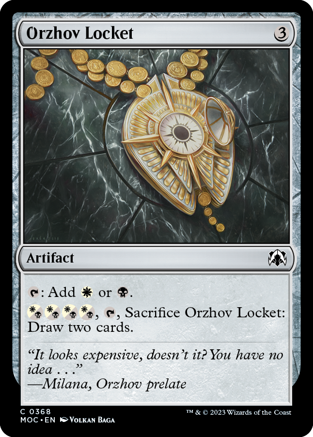 Orzhov Locket [March of the Machine Commander] MTG Single Magic: The Gathering | Red Claw Gaming