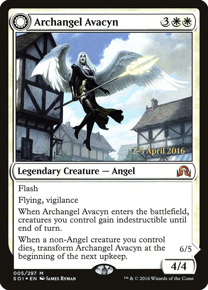 Archangel Avacyn // Avacyn, the Purifier [Shadows over Innistrad Prerelease Promos] MTG Single Magic: The Gathering | Red Claw Gaming