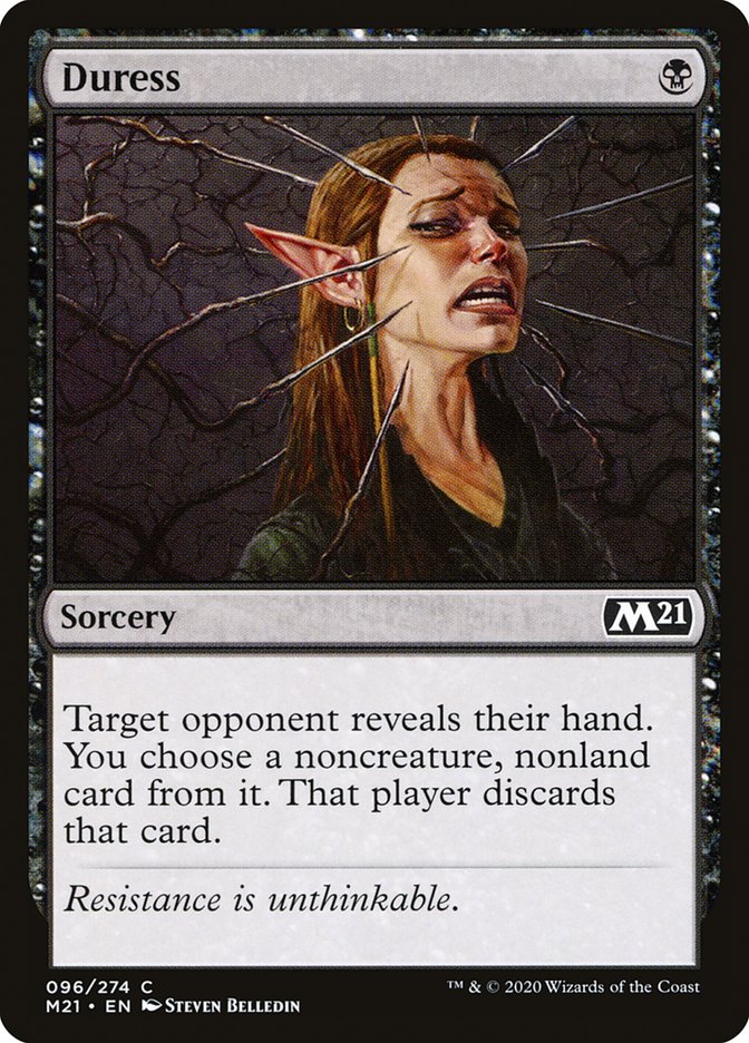 Duress [Core Set 2021] MTG Single Magic: The Gathering | Red Claw Gaming
