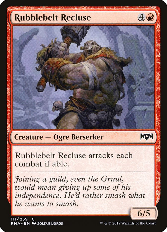 Rubblebelt Recluse [Ravnica Allegiance] MTG Single Magic: The Gathering | Red Claw Gaming