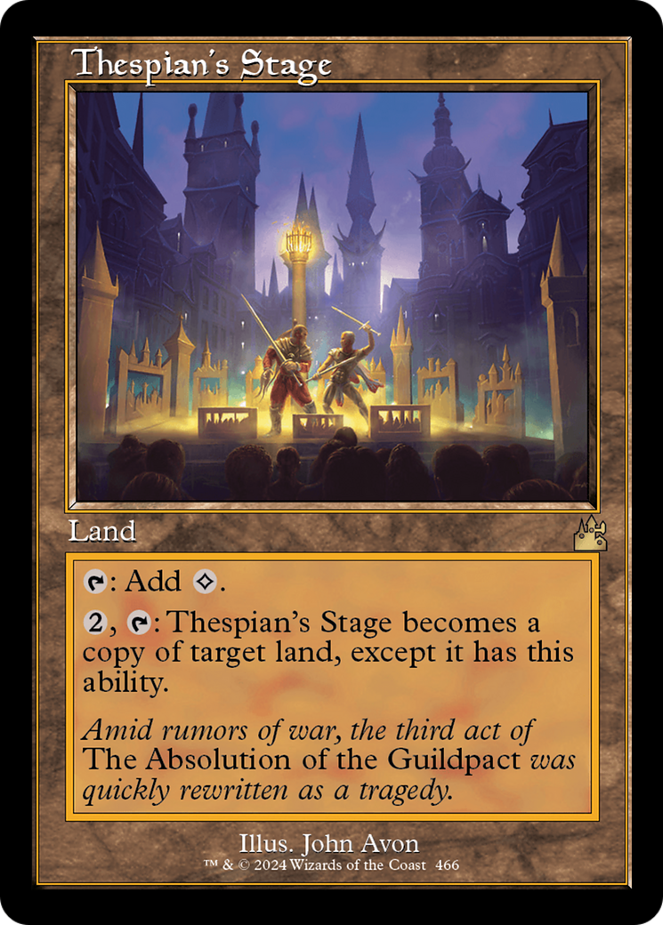 Thespian's Stage (Retro Frame) [Ravnica Remastered] MTG Single Magic: The Gathering | Red Claw Gaming