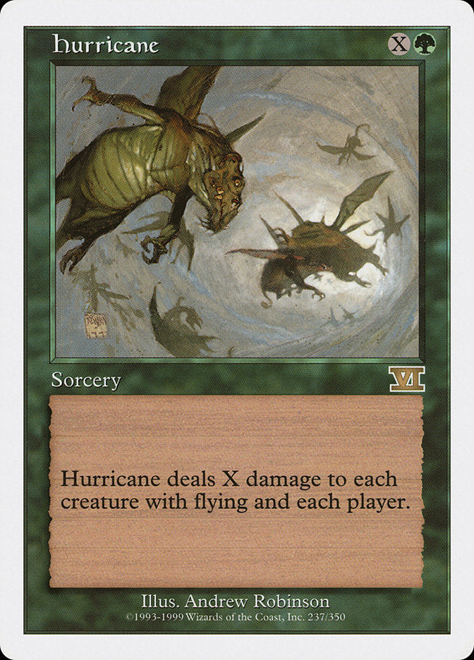 Hurricane [Classic Sixth Edition] MTG Single Magic: The Gathering | Red Claw Gaming