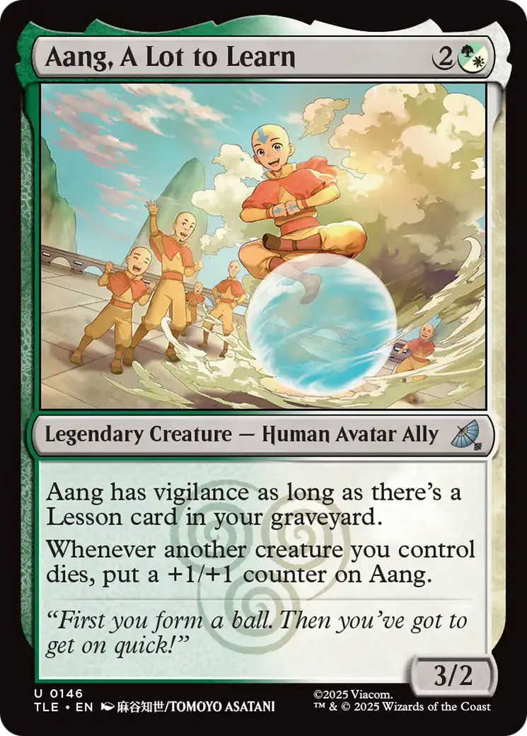 Aang, A Lot to Learn [Avatar: The Last Airbender: Eternal-Legal] MTG Single Magic: The Gathering | Red Claw Gaming
