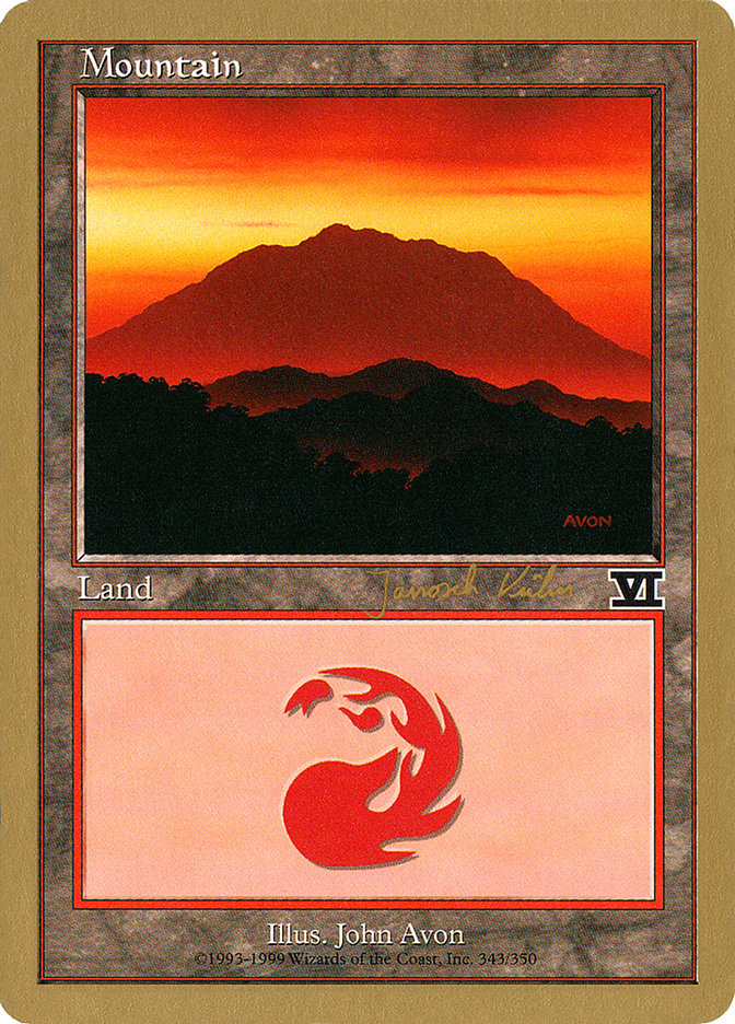 Mountain (jk343) (Janosch Kuhn) [World Championship Decks 2000] MTG Single Magic: The Gathering | Red Claw Gaming