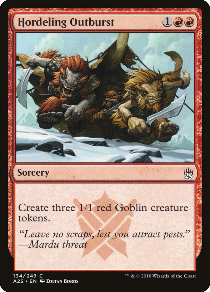 Hordeling Outburst [Masters 25] MTG Single Magic: The Gathering | Red Claw Gaming
