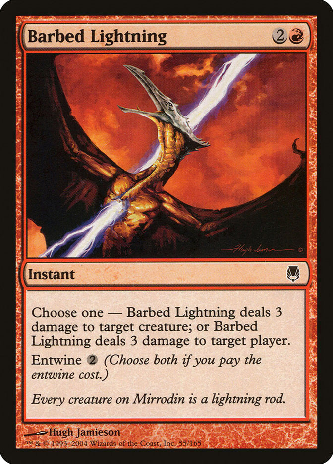 Barbed Lightning [Darksteel] MTG Single Magic: The Gathering | Red Claw Gaming