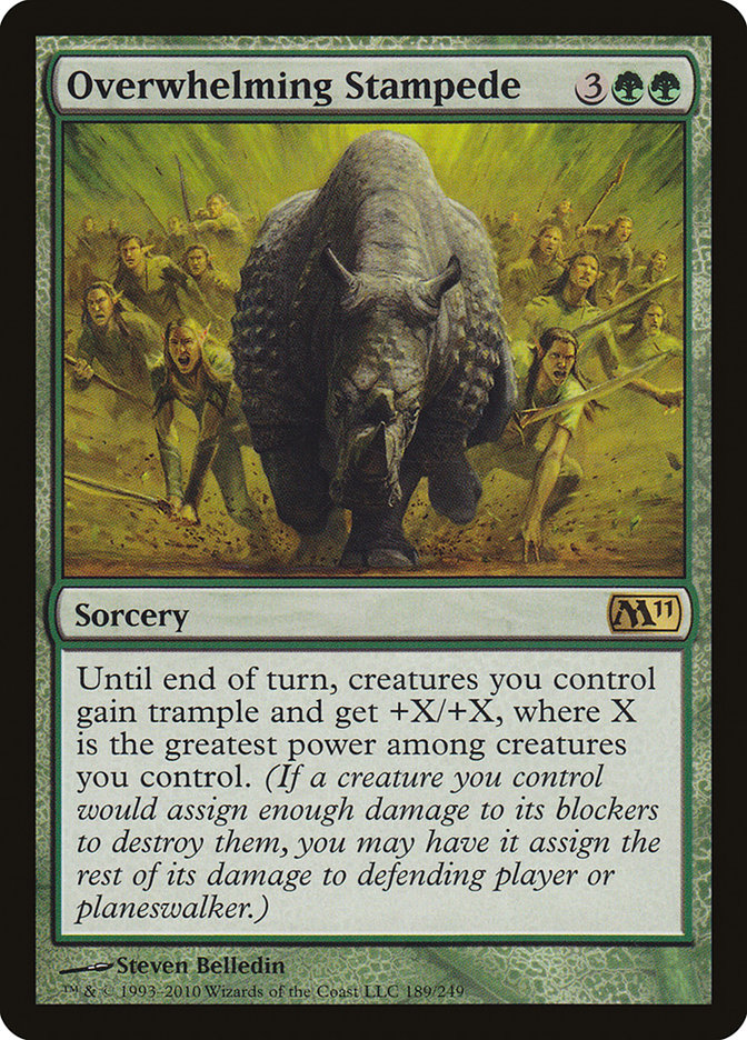 Overwhelming Stampede [Magic 2011] MTG Single Magic: The Gathering | Red Claw Gaming