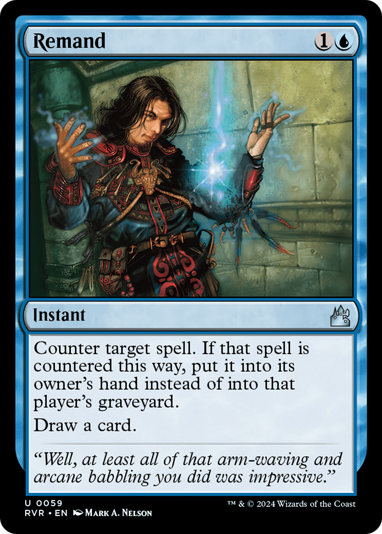 Remand [Ravnica Remastered] MTG Single Magic: The Gathering | Red Claw Gaming