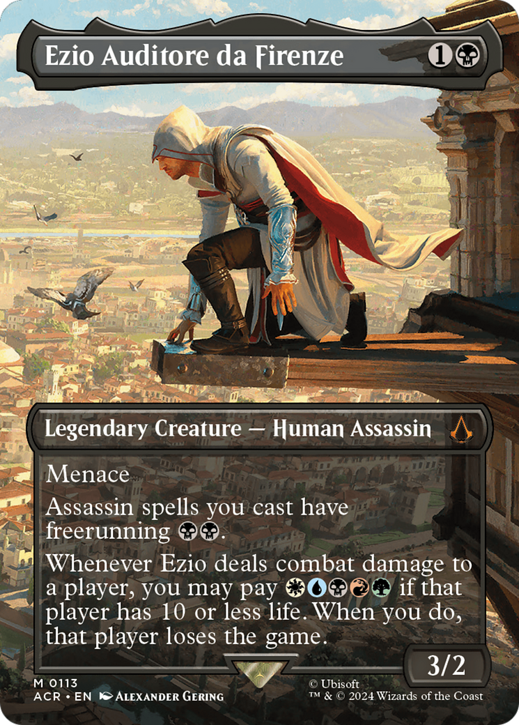 Ezio Auditore da Firenze (Borderless) [Assassin's Creed] MTG Single Magic: The Gathering | Red Claw Gaming