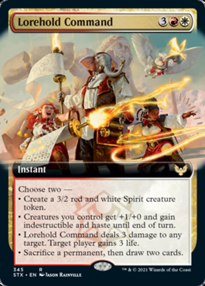Lorehold Command (Extended Art) [Strixhaven: School of Mages] MTG Single Magic: The Gathering | Red Claw Gaming